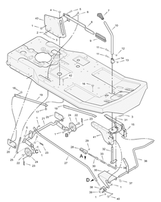 Part Location Diagram of 1X76MA Briggs and Stratton BOLT,HEX .25 20X1.00